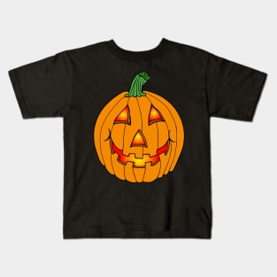 Glowing Happy Jack-O-Lantern Kids T-Shirt